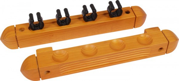 MAPLE CUE RACK FOR 4 CUES