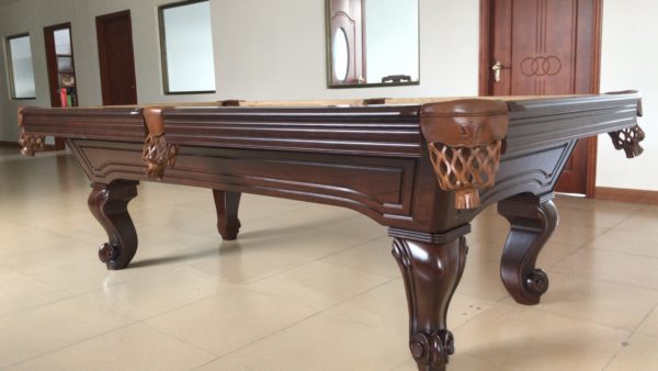 8ft Luxury ash wood carved Pool Table